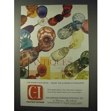 1958 Champion-International Coated Papers Ad