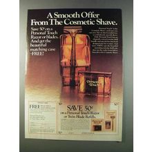 1981 Schick Personal Touch Razor Ad - A Smooth Offer