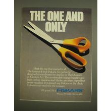 1985 Fiskars 8 inch Scissors Ad - The One and Only