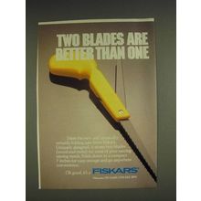 1985 Fiskars Folding Saw Ad - Two blades are better than one