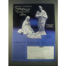 1985 Hamilton Collection Boehm First Noel Nativity Ad