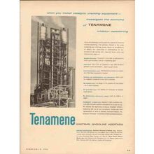 EASTMAN CHEMICAL PRODUCT 1954 Tenamene inhibitor sweetening vintage ad