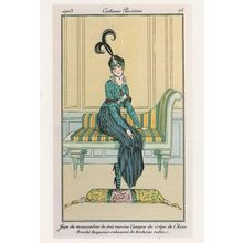 Costumes Parisiens 1913 France French Fashion Plate Postcard