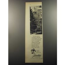 1956 The Homestead Resort Ad - The quiet mountain countryside