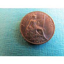 1917 GEORGE V FARTHING FREE POST (uebid)
