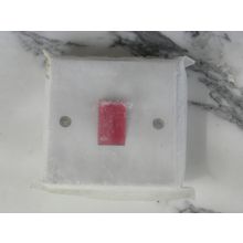 Electrical Switch Mains Faceplate White Red single not socket adapter plug usb