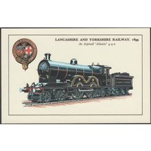 Lancashire & Yorkshire Railway Aspinall Atlantic - Photo Precision Postcard