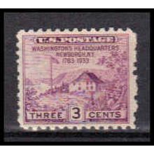 752 3c Washington's Hdqs Fine MNH ZA2799