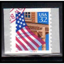 Used 2915A 32c U.S. Flag Over Porch Fine CNS 44444A 10x10 P/UL PA6050