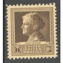 878 10c Jane Addams Fine MNH GA0424
