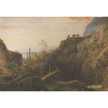 John MacWhirter The Track Of A Hurricane Disaster Aftermath Painting Postcard