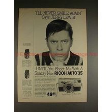 1960 Full-page Ricoh Auto 35 Camera Ad w/ Jerry Lewis!!