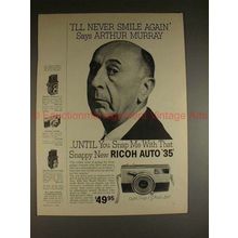 1960 Full-page Ricoh Auto 35 Camera Ad w/ Arthur Murray