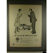 1960 MG Magnette Mark III Car Ad - Young of all Ages