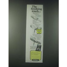 1978 Minwax Wood Finish Ad - The Finishing Touch
