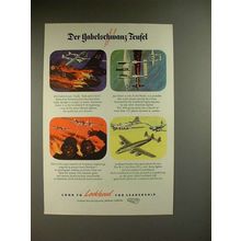 1945 Lockheed P-38 Lightning Plane Ad - NICE!