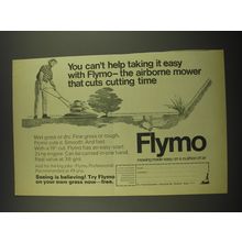 1968 Flymo Mower Ad - You can't help taking it easy with Flymo