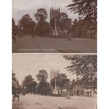 St Albans War Memorial Saint Peters Church 2x Vintage incl RPC Postcard s