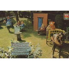Five Little Pigs Nursery Rhyme at Blackchine Isle Of Wight Postcard