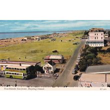 Hayling Island Littlewoods Pools Bus Advertising 1970s Postcard