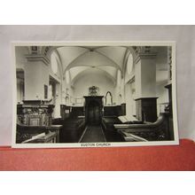 EUSTON CHURCH, THETFORD, SUFFOLK unused vintage postcard RP #