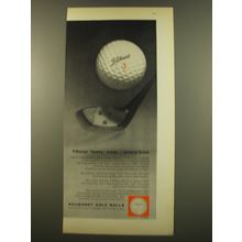 1961 Acushnet Titleist Golf Balls Advertisement - Titleist feels best Every time