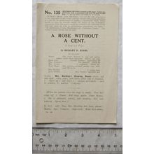 Vintage: A Rose Without a Cent , A one-act play by Kelsley D. Evans