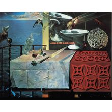 Salvador Dali - Still life-Fast Moving 1956 Poster Canvas Movie Film Print A0 A1
