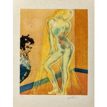 Salvador Dalí Three Plays by the Marquis de Sade 1969 Picture 13 Poster Canvas M