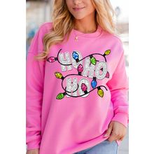 Bonbon HO HO HO Graphic Christmas Sweatshirt