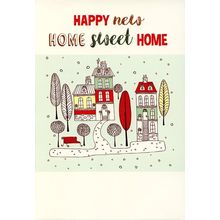 Happy New Home Sweet Home - New Home Greeting Card - 00954