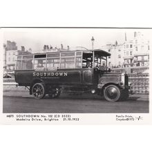 ED 296 BRIGHTON -MADEIRA DRIVE . SOUTHDOWN NO 102. PAMLIN REPRO POSTCARD M 875