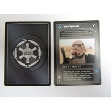 Star Wars 1996 A New Hope Decipher CCG B/B Card Imperial Squad Leader DS