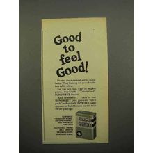 1952 Sunsweet Prunes Ad - Good To Feel Good
