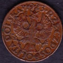 1923 Poland 1 Grosz Coin
