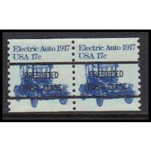 1906a 17c Electric Auto Fine MNH Dry Gum Pair PreCnx AA1105