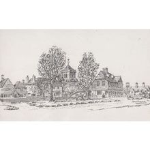 Shipbourne Pub Bicycle Artist Drawing Painting Postcard
