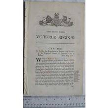1850 Act of Parliament: Superior Courts of Common Law in Ireland