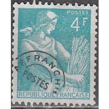France 1954 Michel 991 O Cote (2008) 0.50 € Moissonneuse