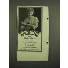 1918 New-Skin Antiseptic Ad - For Little Hurts