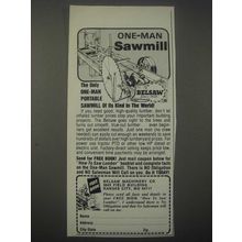 1979 Belsaw Sawmill Ad - One-Man Sawmill