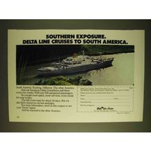 1979 Delta Line Cruises Ad - Southern Exposure