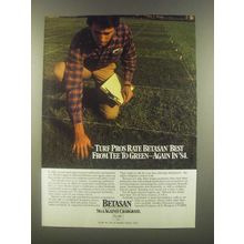 1985 Stauffer Betasan Preemergence Herbicide Ad