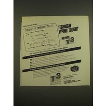1985 TCI Software Research T3 Technical Word Processing System Ad