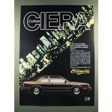 1986 Oldsmobile Cutlass Ciera Coupe Ad - Turn the Nighttime Upside Down