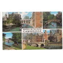 multiview, CAMBRIDGE BRIDGES used postcard by J. Salmon . 1985 pm =