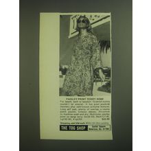 1974 The Tog Shop Paisley Print Terry Robe Advertisement