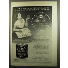 1953 Woolite Cold Water Soap Ad - Tuck a touch of tender care in with her