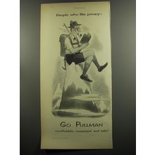 1953 Pullman Railroad Cars Ad - Richard Taylor cartoon - People who like Privacy