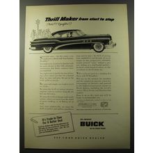 1953 Buick Cars Ad - Thrill maker from start to stop